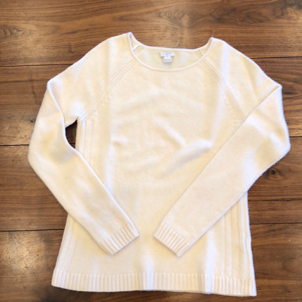J. Crew buttercream wool/viscose/nylon pullover